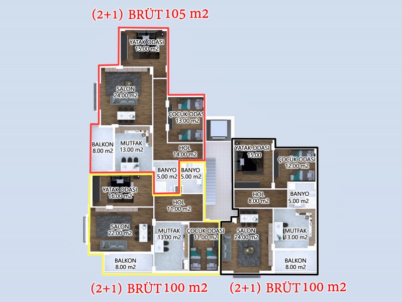 YEŞİLVADİ EVLERİ C BLOK
